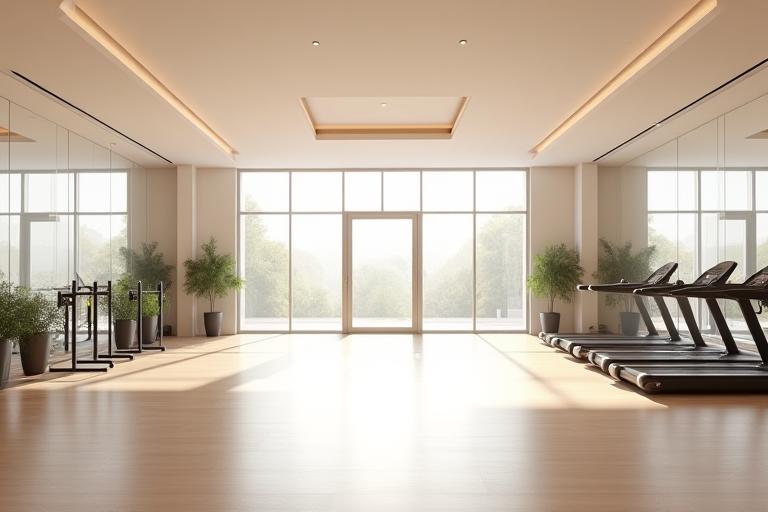 Clean and modern interior of Energia Vitale gym with natural light